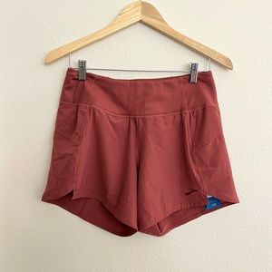 Brooks Chaser 5" Running Shorts Lined Vented Terracotta Womens